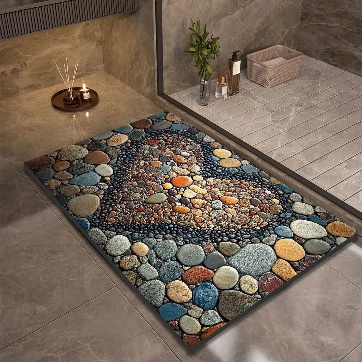 AQUASOFT BADMAT – Diatomiet Badmat voor Veiligheid & Comfort
