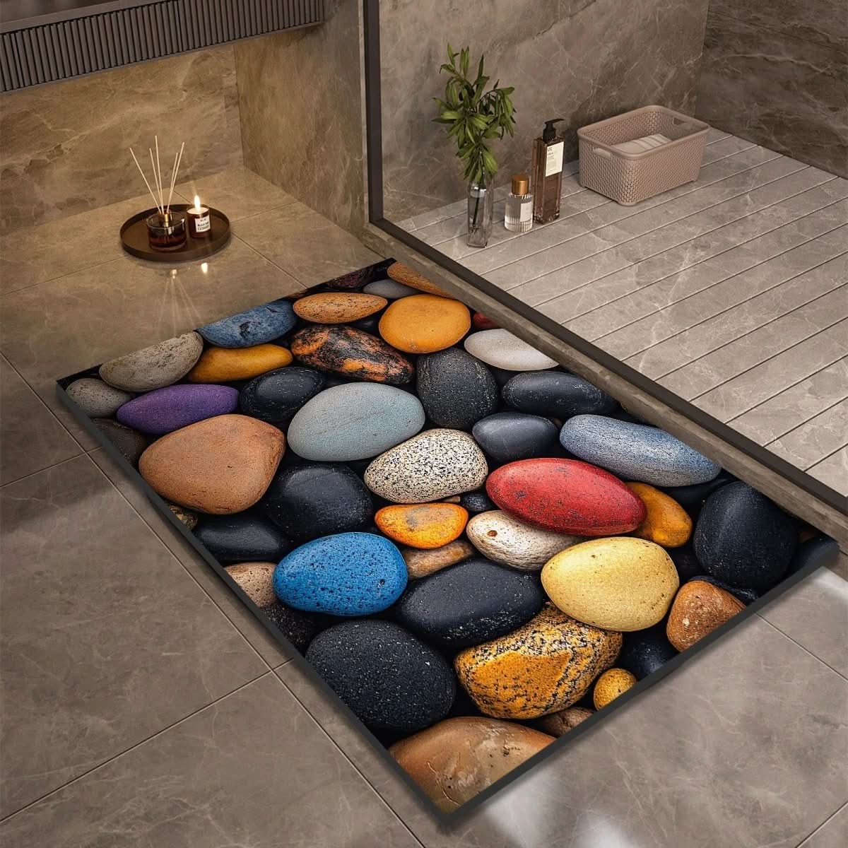 AQUASOFT BADMAT – Diatomiet Badmat voor Veiligheid & Comfort