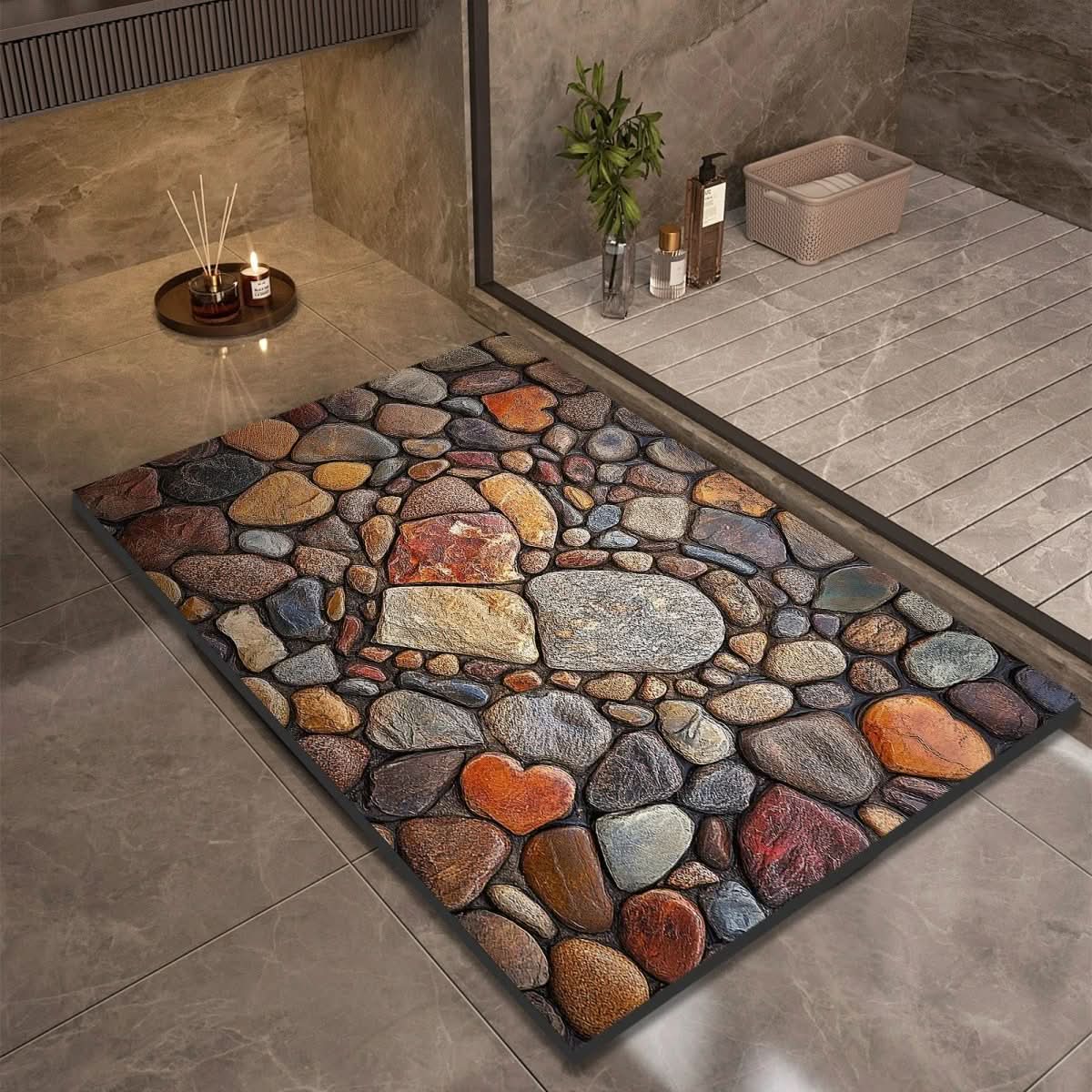 AQUASOFT BADMAT – Diatomiet Badmat voor Veiligheid & Comfort