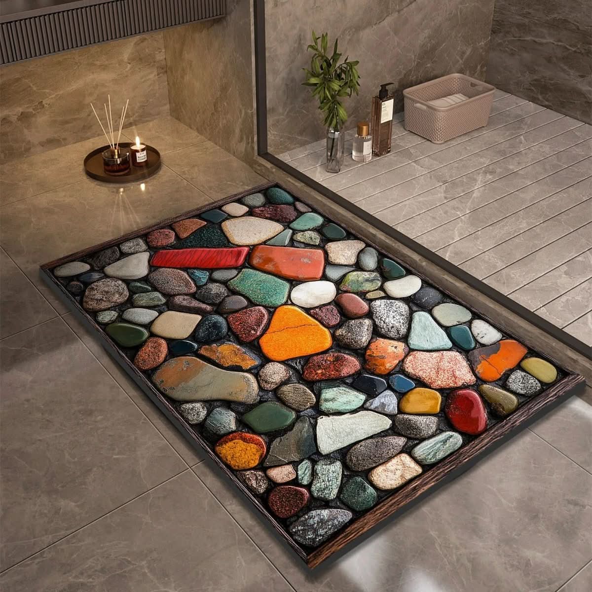 AQUASOFT BADMAT – Diatomiet Badmat voor Veiligheid & Comfort