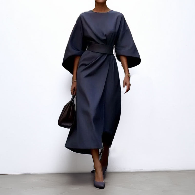 Aria – Dames Lange Maxi Jurk met Vleermuismouwen