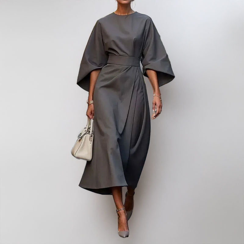 Aria – Dames Lange Maxi Jurk met Vleermuismouwen