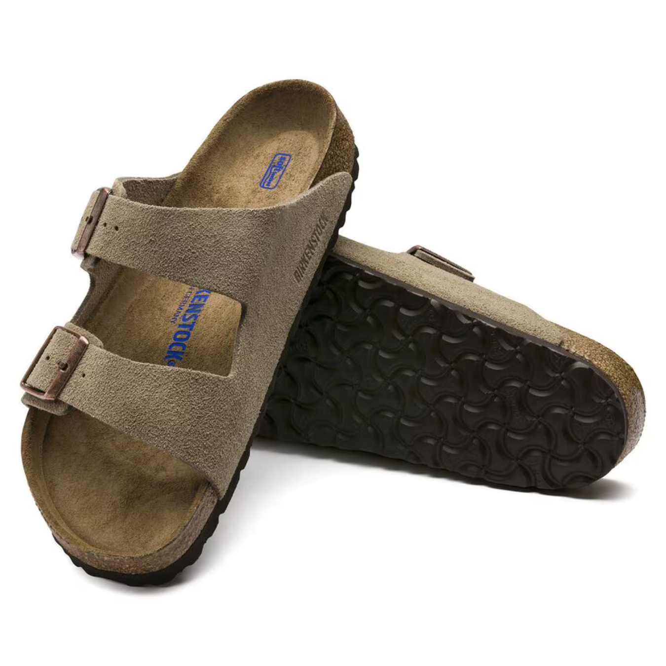 Arizona | Taupe Suède – Casual Sandalen met Zachte Anatomische Voetbed