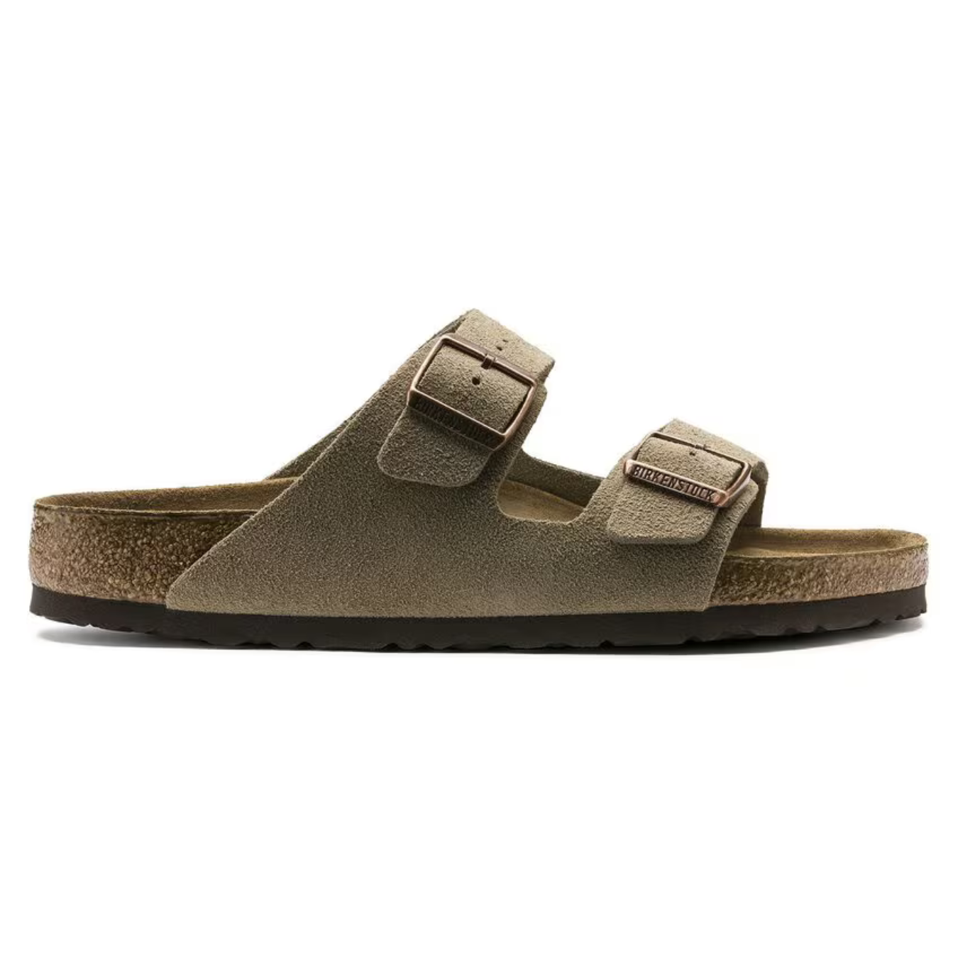 Arizona | Taupe Suède – Casual Sandalen met Zachte Anatomische Voetbed