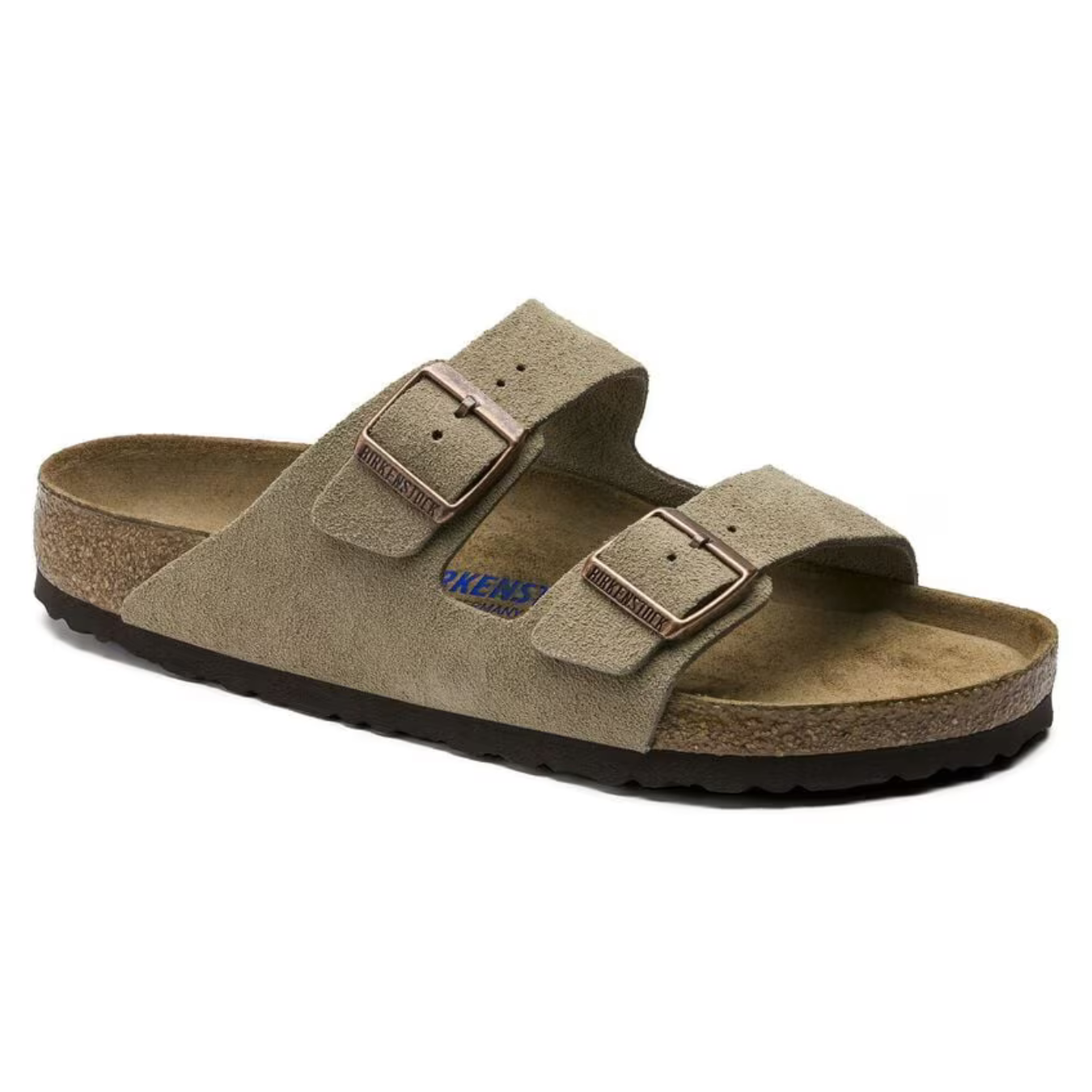 Arizona | Taupe Suède – Casual Sandalen met Zachte Anatomische Voetbed