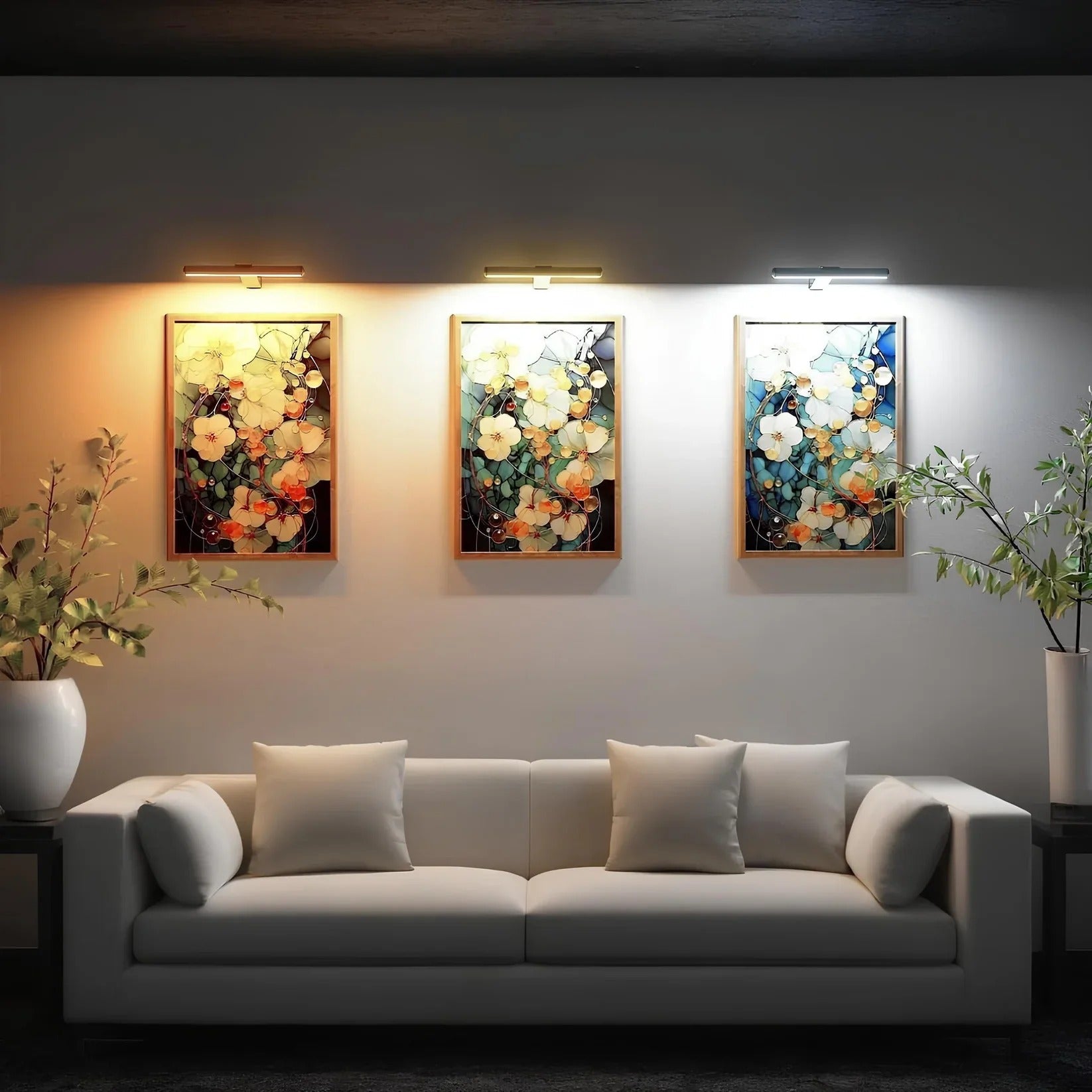ArtGlow Draadloze LED Verlichting voor Schilderijen – Oplaadbare Wandlamp met Afstandsbediening, Dimbare Verlichting