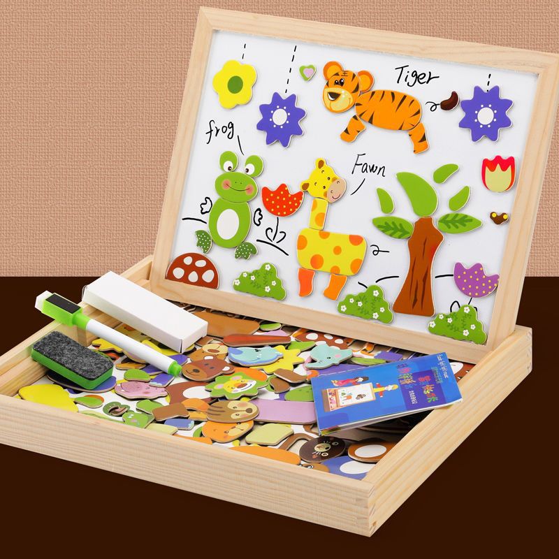 ARTIBLOX – 2-in-1 Montessori Tekenbord met Magnetisch Bord & Krijtbord voor Kinderen