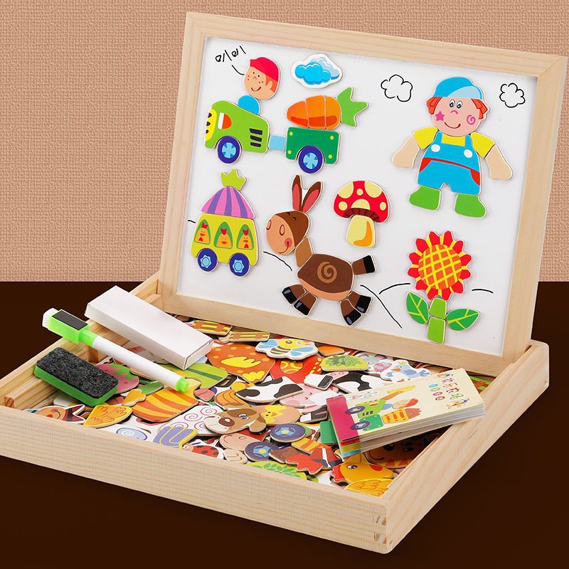 ARTIBLOX – 2-in-1 Montessori Tekenbord met Magnetisch Bord & Krijtbord voor Kinderen