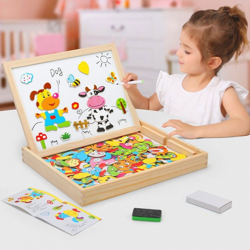 ARTIBLOX – 2-in-1 Montessori Tekenbord met Magnetisch Bord & Krijtbord voor Kinderen