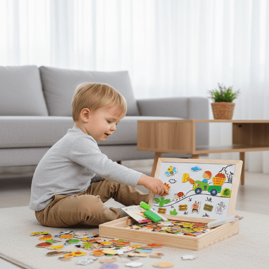 ARTIBLOX – 2-in-1 Montessori Tekenbord met Magnetisch Bord & Krijtbord voor Kinderen