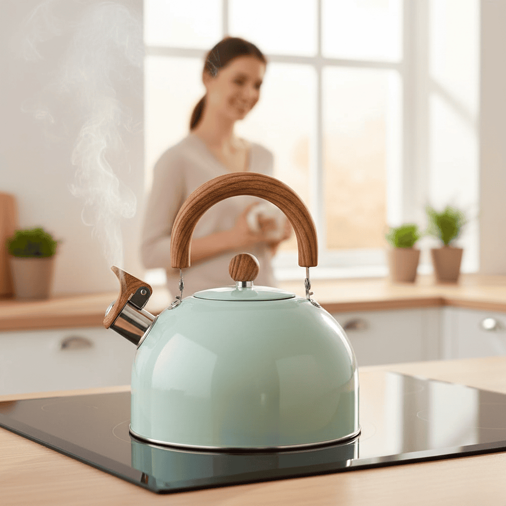 AURABOIL – Klassieke 3L Fluitketel met Elegante Ontwerp