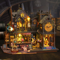Betoverend Boekhuis – 3D Houten Puzzel met Magische Verlichting