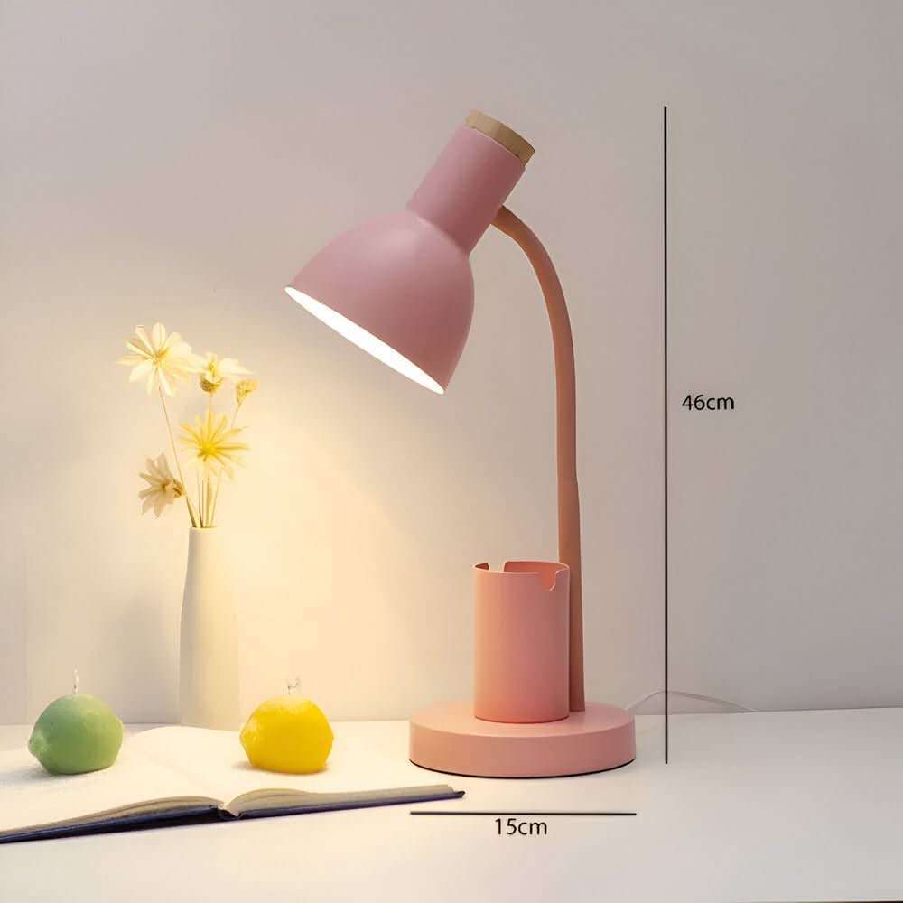 BRIGHTHOLD – Moderne LED Bureau Lamp met Pennenhouder voor Bureau & Thuis