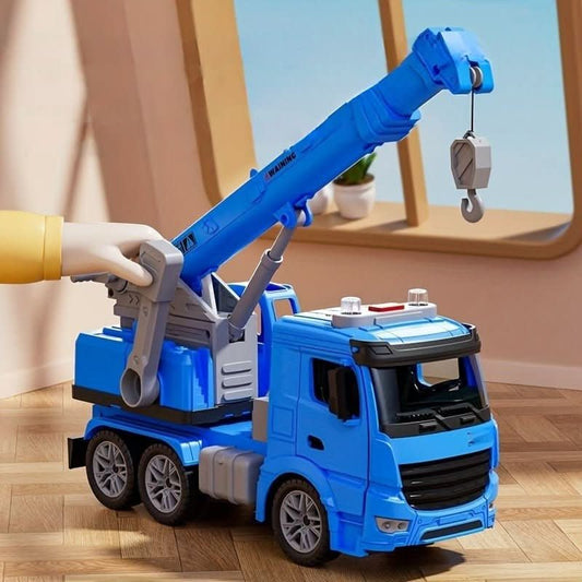 BUILDPLAY – Kraanwagen Speelgoed met Licht & Geluid voor Creatief Bouwplezier