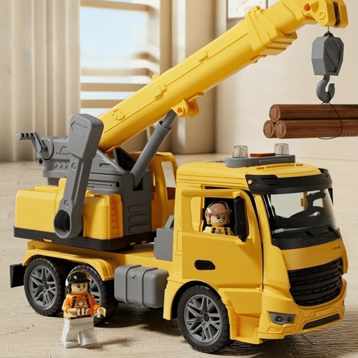BUILDPLAY – Kraanwagen Speelgoed met Licht & Geluid voor Creatief Bouwplezier