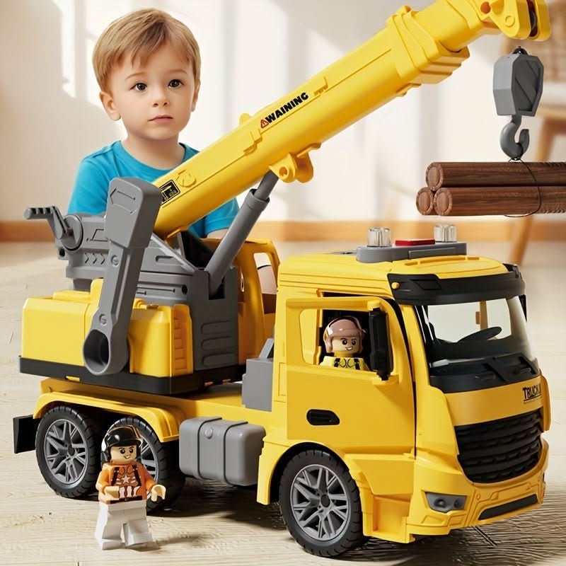 BUILDPLAY – Kraanwagen Speelgoed met Licht & Geluid voor Creatief Bouwplezier