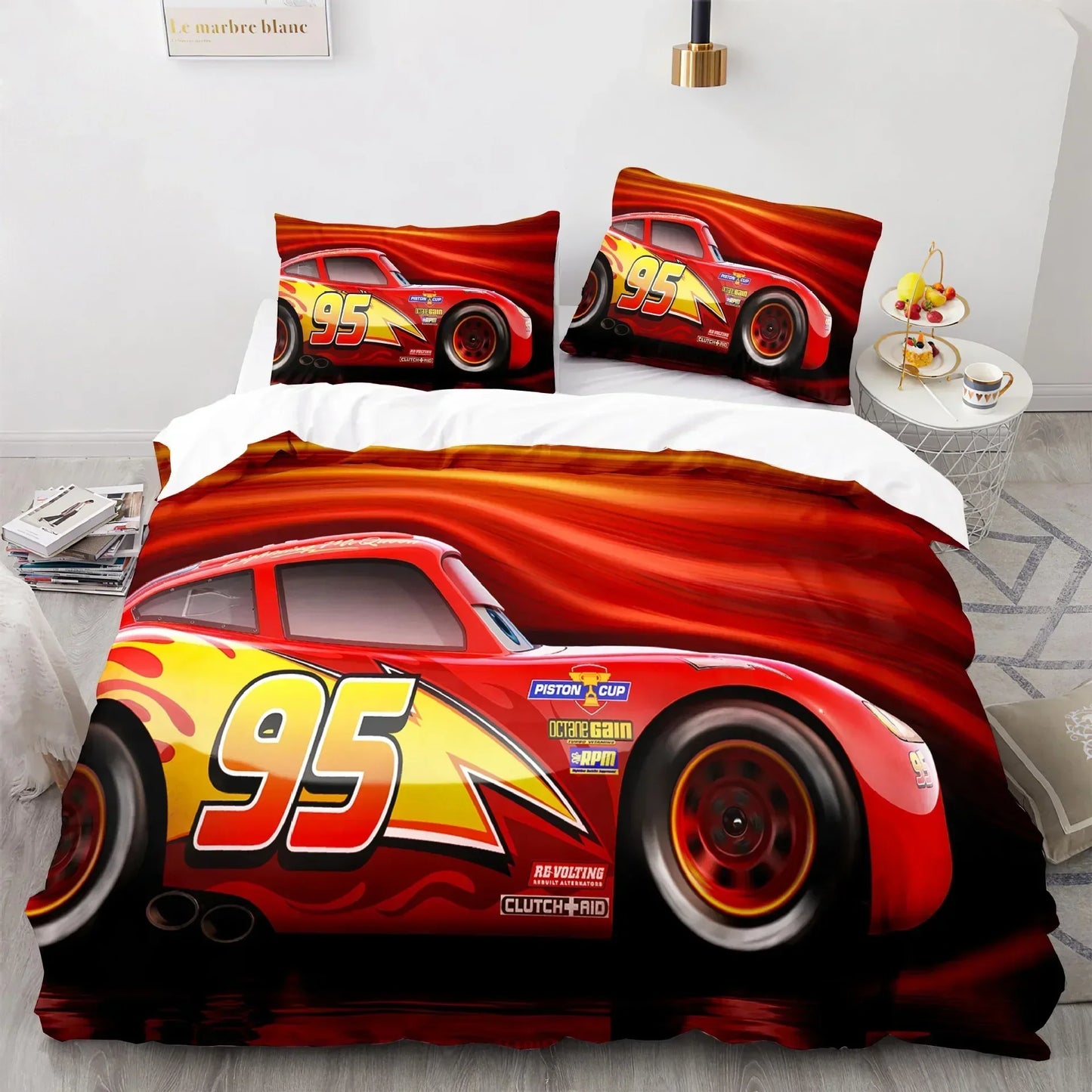 Cars Lightning McQueen Beddengoed Set – Leuk en Comfortabel Set voor Kinderen