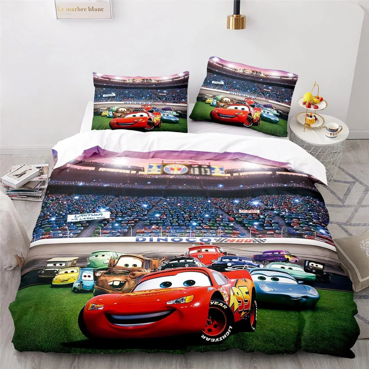 Cars Lightning McQueen Beddengoed Set – Leuk en Comfortabel Set voor Kinderen