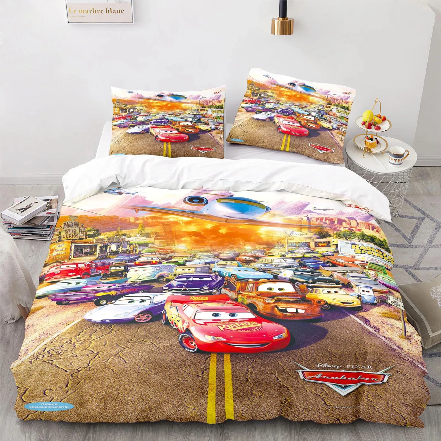 Cars Lightning McQueen Beddengoed Set – Leuk en Comfortabel Set voor Kinderen