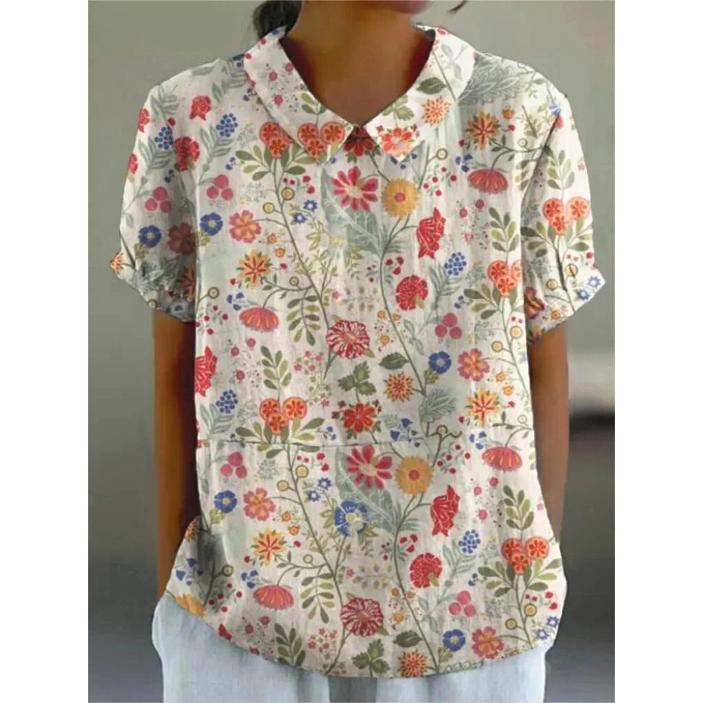 Casual Damesblouse met Bloemenprint