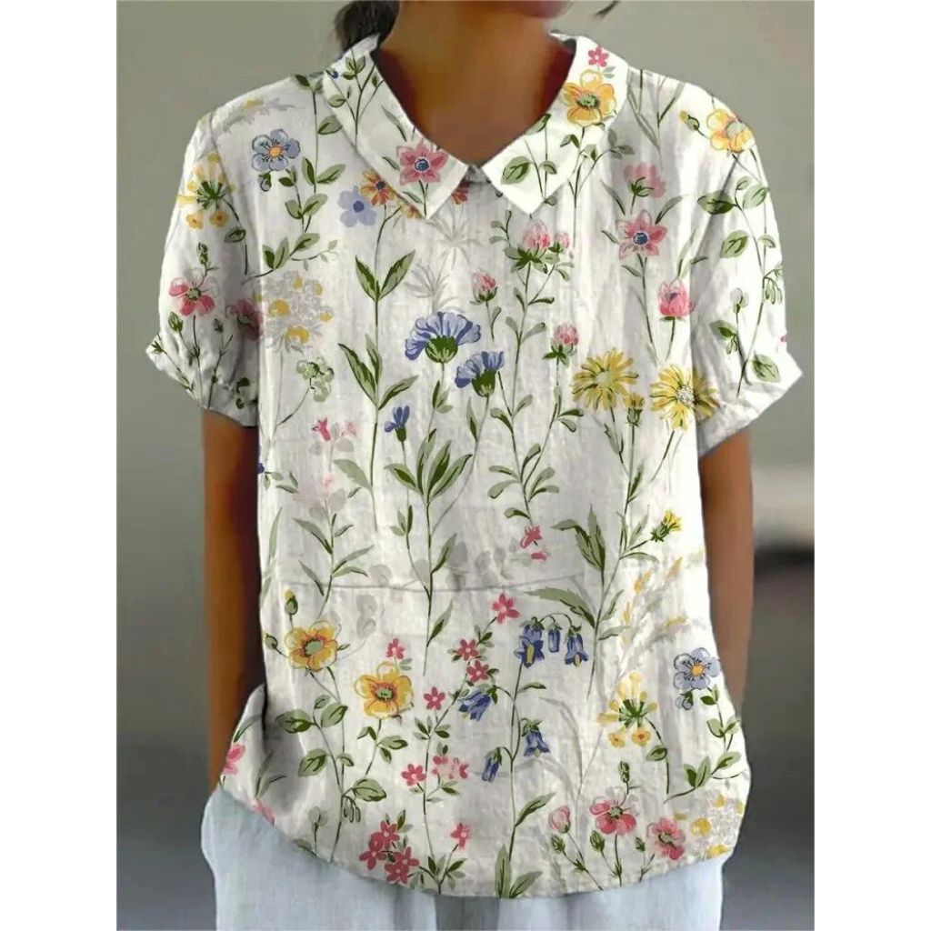 Casual Damesblouse met Bloemenprint
