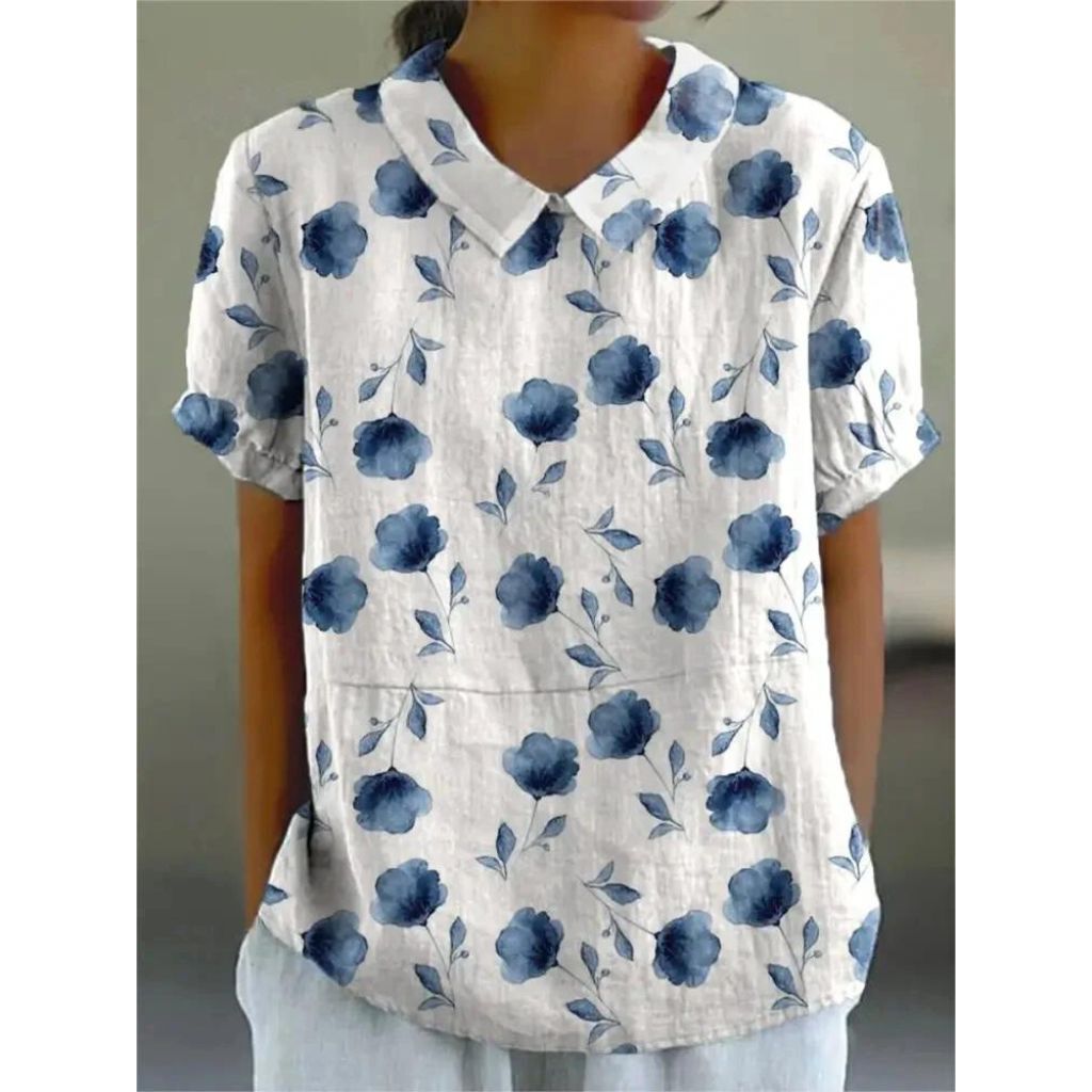 Casual Damesblouse met Bloemenprint