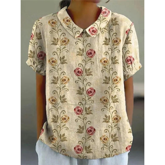 Casual Damesblouse met Bloemenprint