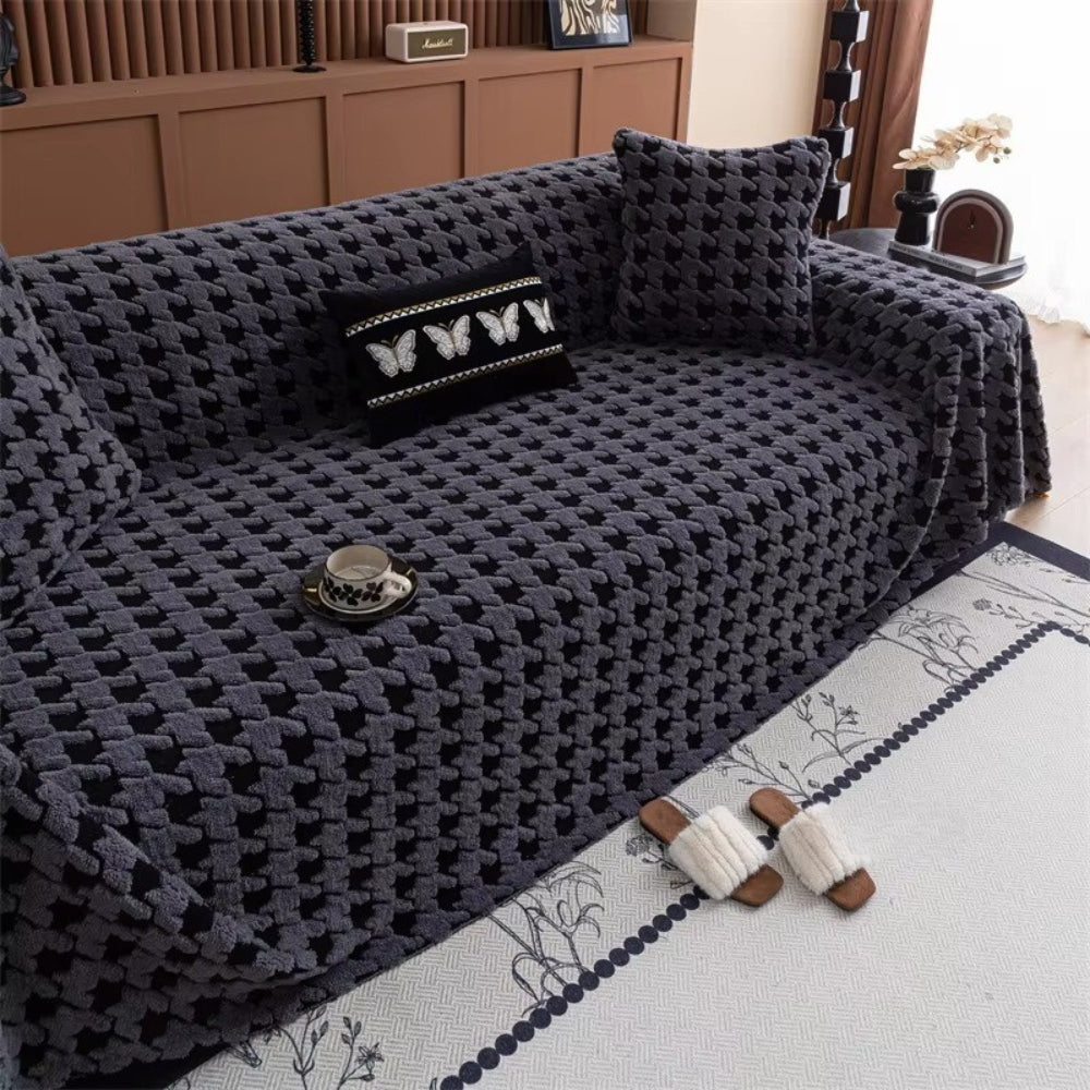 Cavalli Houndstooth Pluche Bankhoes