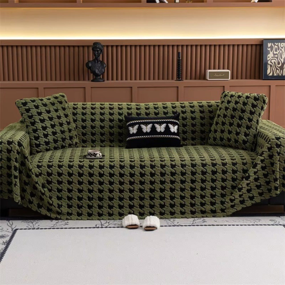 Cavalli Houndstooth Pluche Bankhoes