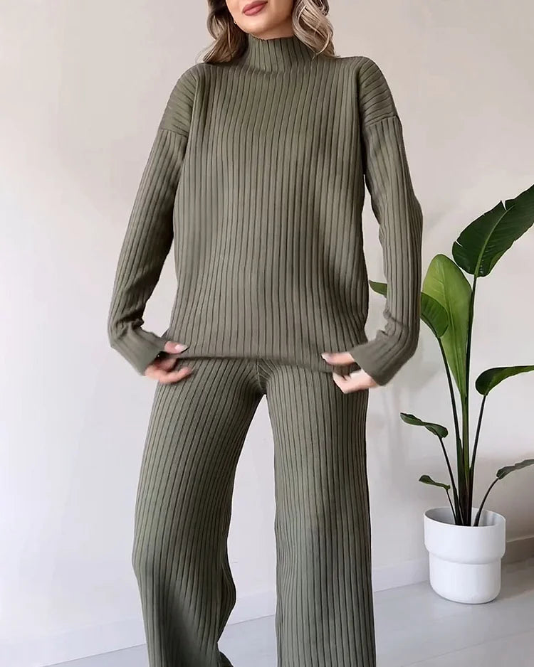 Chic Split Casual Twee-delige Set