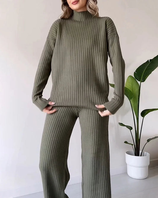 Chic Split Casual Twee-delige Set