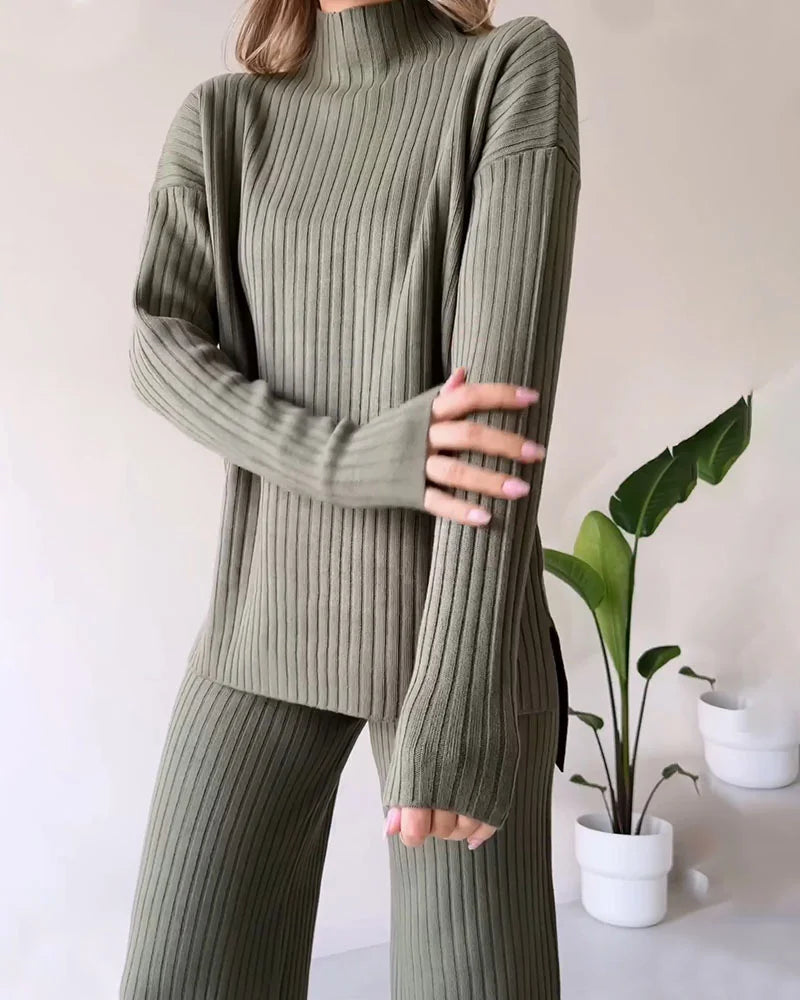 Chic Split Casual Twee-delige Set