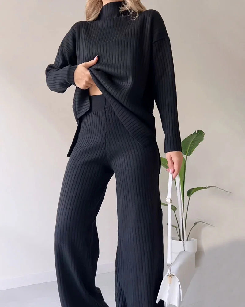 Chic Split Casual Twee-delige Set