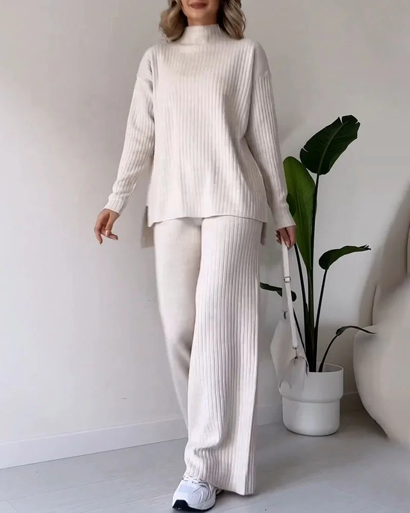 Chic Split Casual Twee-delige Set