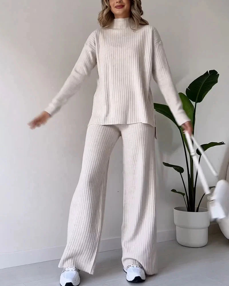 Chic Split Casual Twee-delige Set