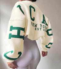 Clara - Oversized Casual Sweatshirt met Originele Print