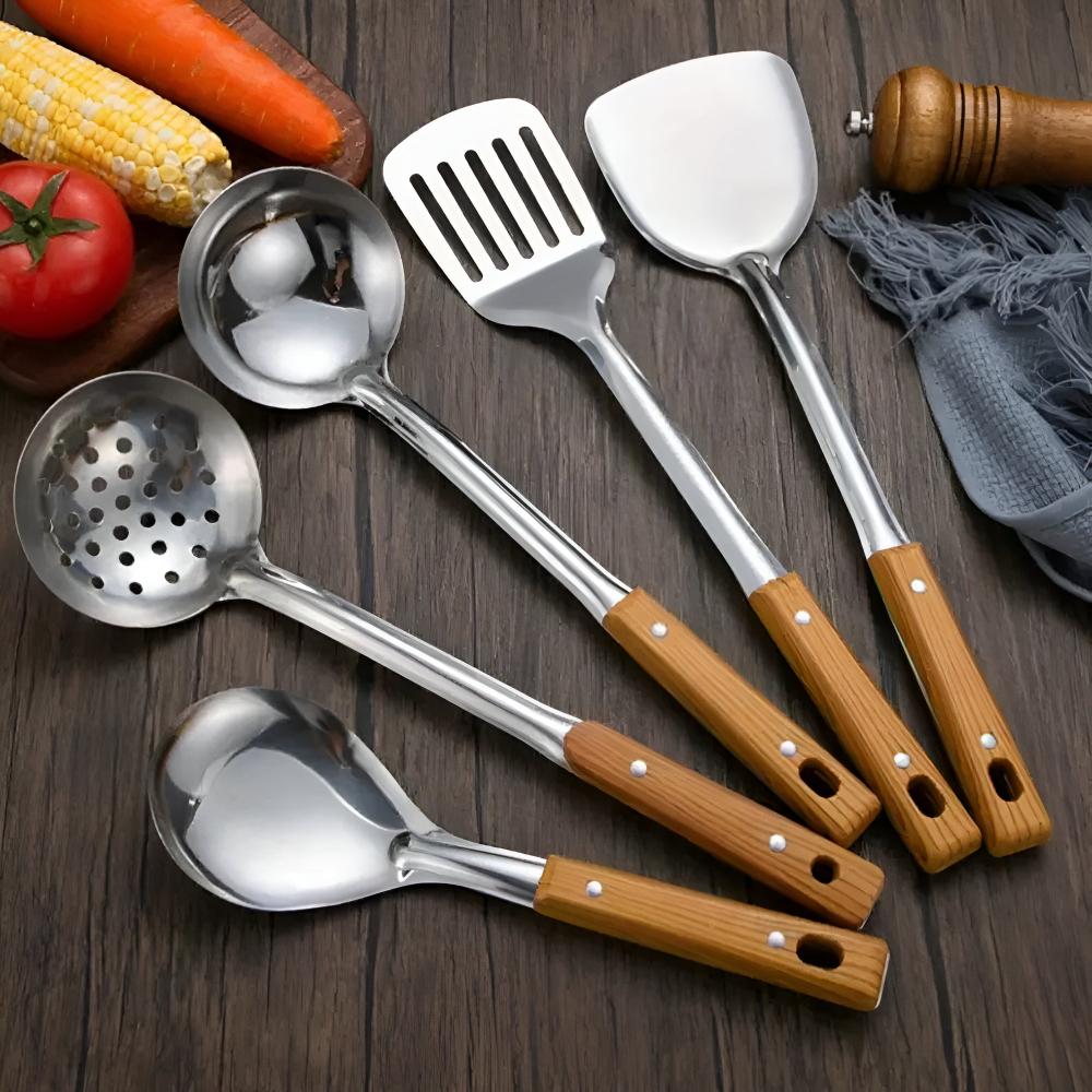 Classic RVS Keukengerei Set (5 Sets)