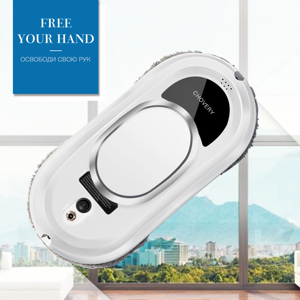 CleanBot Raamreinigingsrobot – Slim en Handsfree met Afstandsbediening voor Streeploze Ramen