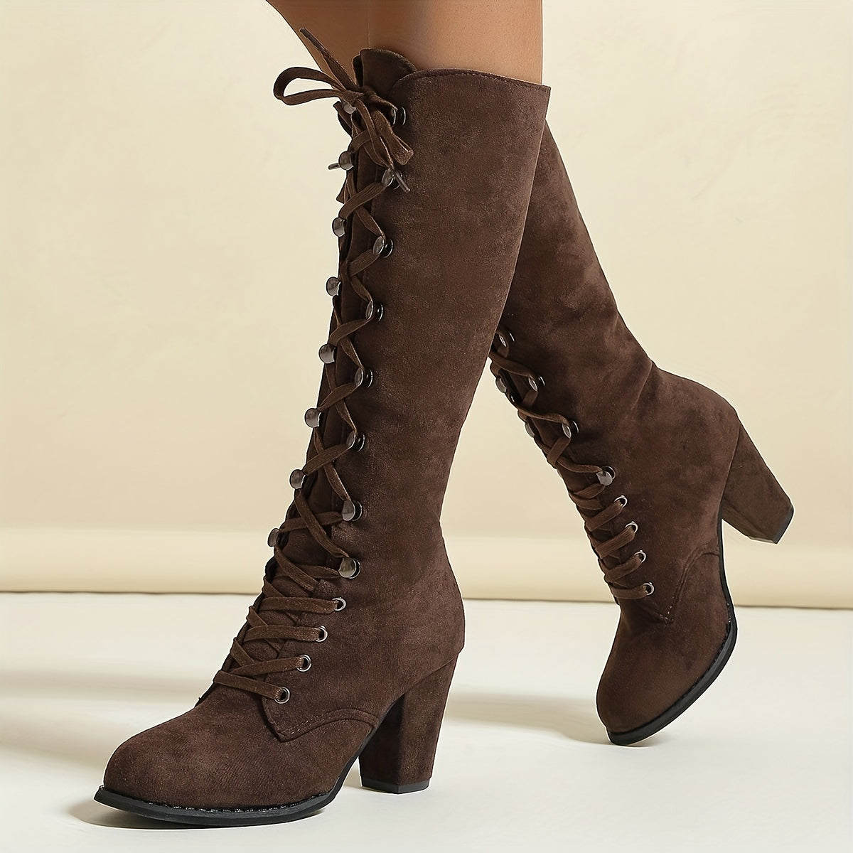 Comfortabele knielange winterlaarzen voor dames