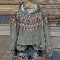 Comfortabele Noorse hoodie voor dames - Warme trui voor de winter