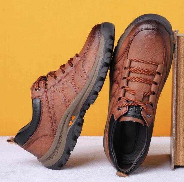 Comfortabele Orthopedische Leren Schoenen voor Mannen