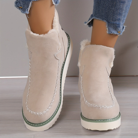 Comfortabele warme bontgevoerde winterschoenen
