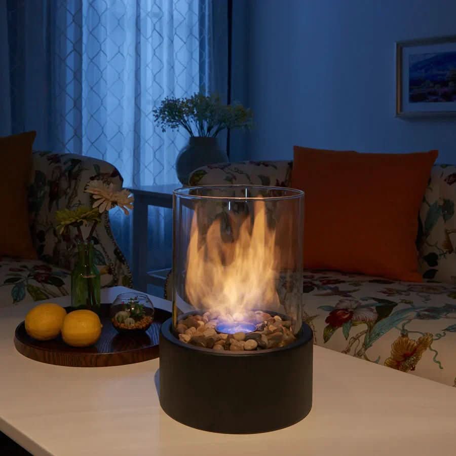 COSYFLAME – Moderne Tafelhaard met Echte Vlammen & Rookvrije Bio-ethanol Brandstof