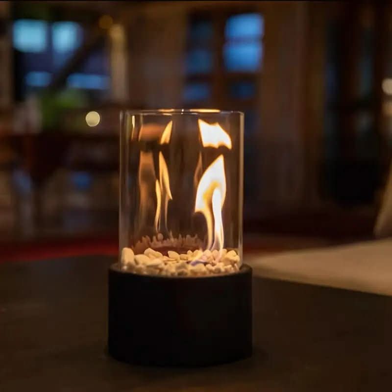 COSYFLAME – Moderne Tafelhaard met Echte Vlammen & Rookvrije Bio-ethanol Brandstof