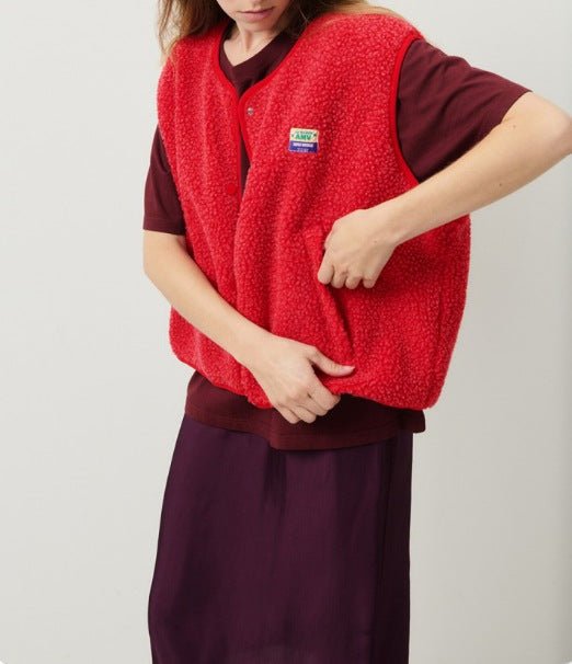 Dames Mouwloze Vest - Met Knopen, Zacht en Comfortabel voor de Herfst