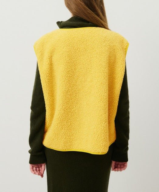 Dames Mouwloze Vest - Met Knopen, Zacht en Comfortabel voor de Herfst
