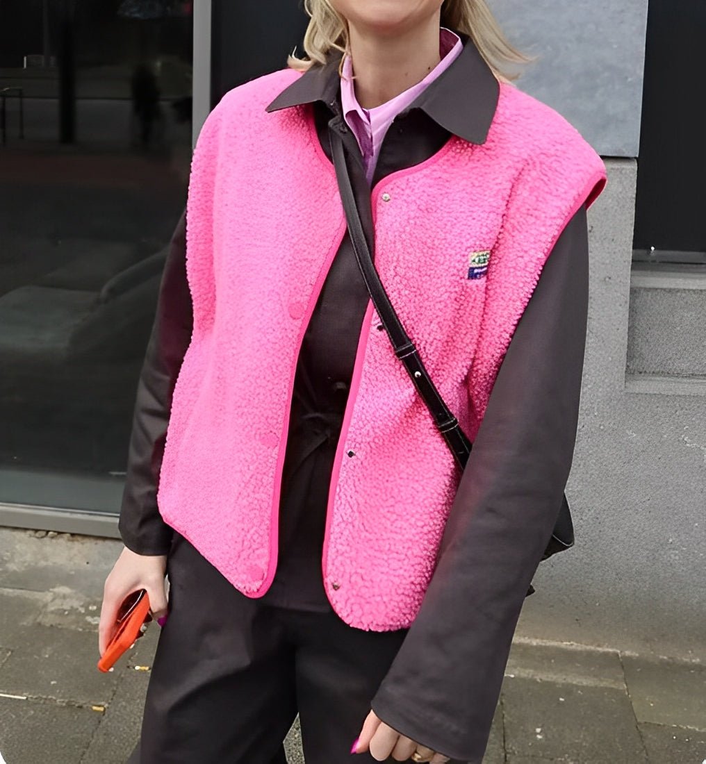 Dames Mouwloze Vest - Met Knopen, Zacht en Comfortabel voor de Herfst