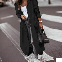 Dames trenchcoat met capuchon
