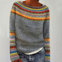 Damestrui van merinowol met Fair Isle-breipatroon