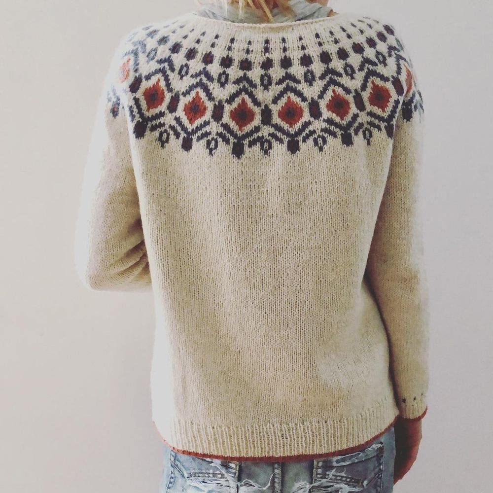 Damestrui | Wintermode voor dames met geometrisch patroon